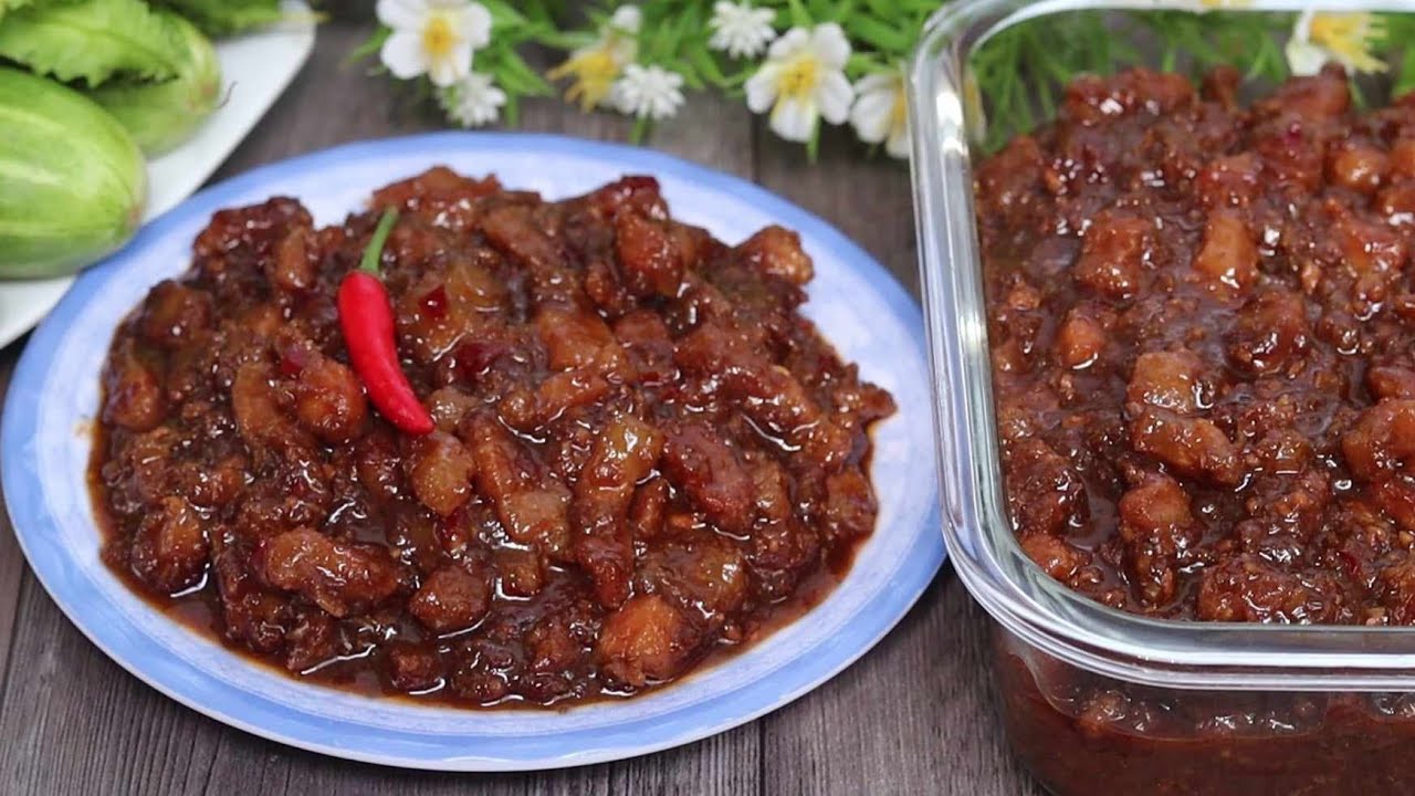 Thịt kho mắm ruốc